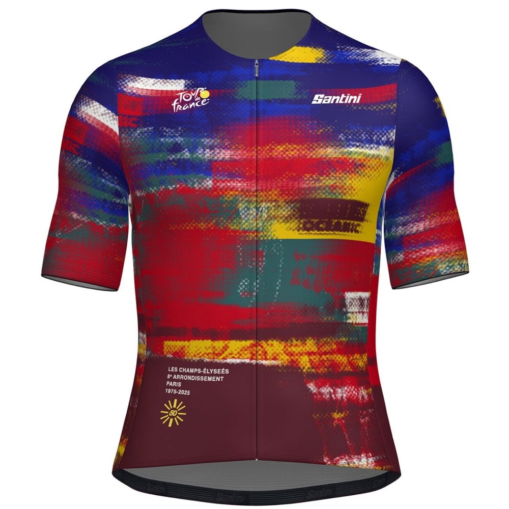 Santini Tdf Arrivee Dash Jersey - Men's